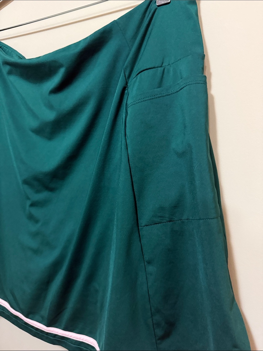 Walter Hagen Teal Circle Skirt with Pink Hem Trim - Picture 3 of 6
